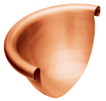 Capac sfera jgheab semirotund din cupru